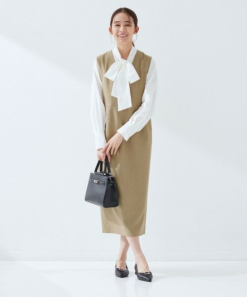 green label relaxing / グリーンレーベル リラクシング ロング・マキシ丈ワンピース | ［size SHORTあり］フルリー ジャンパースカート | 詳細4