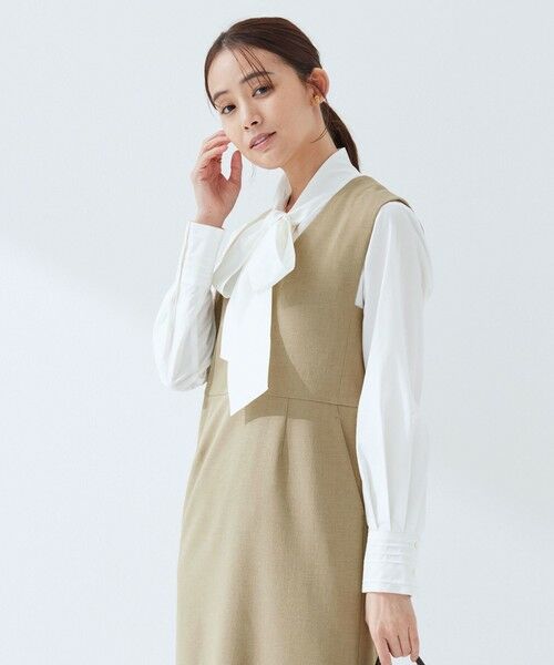 green label relaxing / グリーンレーベル リラクシング ロング・マキシ丈ワンピース | ［size SHORTあり］フルリー ジャンパースカート | 詳細8