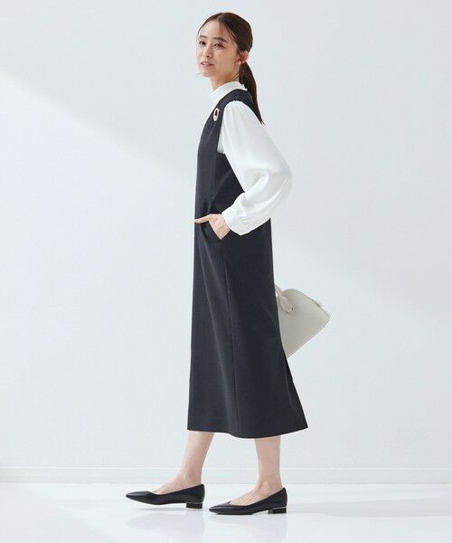 green label relaxing / グリーンレーベル リラクシング ロング・マキシ丈ワンピース | ［size SHORTあり］フルリー ジャンパースカート | 詳細11