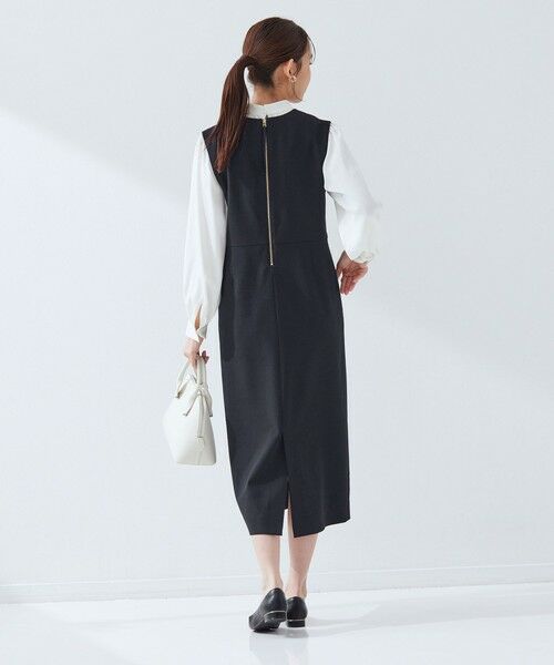 green label relaxing / グリーンレーベル リラクシング ロング・マキシ丈ワンピース | ［size SHORTあり］フルリー ジャンパースカート | 詳細12