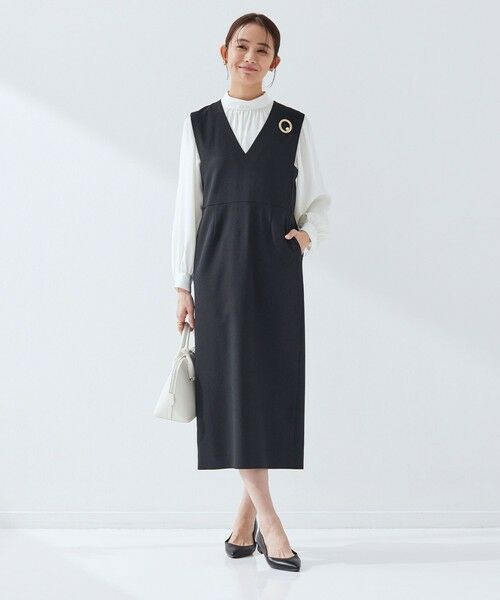 green label relaxing / グリーンレーベル リラクシング ロング・マキシ丈ワンピース | ［size SHORTあり］フルリー ジャンパースカート | 詳細10