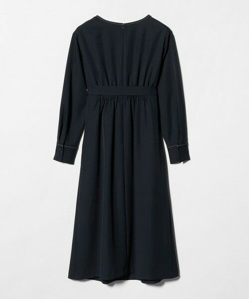 green label relaxing / グリーンレーベル リラクシング ロング・マキシ丈ワンピース | ステッチ タック セミフレア ワンピース | 詳細4