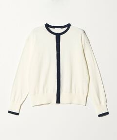 green label relaxing / グリーンレーベル リラクシング カーディガン・ボレロ | ＜1_OF MINE＞クルーネック ニット カーディガン