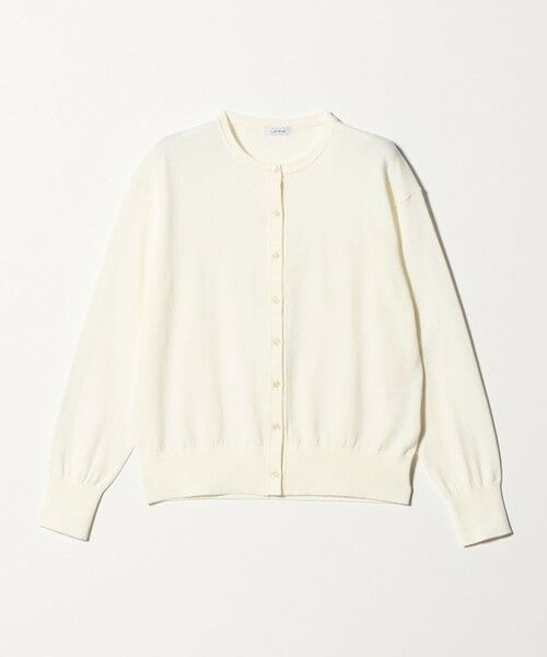 green label relaxing / グリーンレーベル リラクシング カーディガン・ボレロ | ＜1_OF MINE＞クルーネック ニット カーディガン（WHITE）