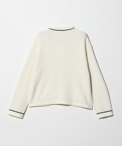 green label relaxing / グリーンレーベル リラクシング カーディガン・ボレロ | パイピング ノーカラー ニット カーディガン | 詳細7