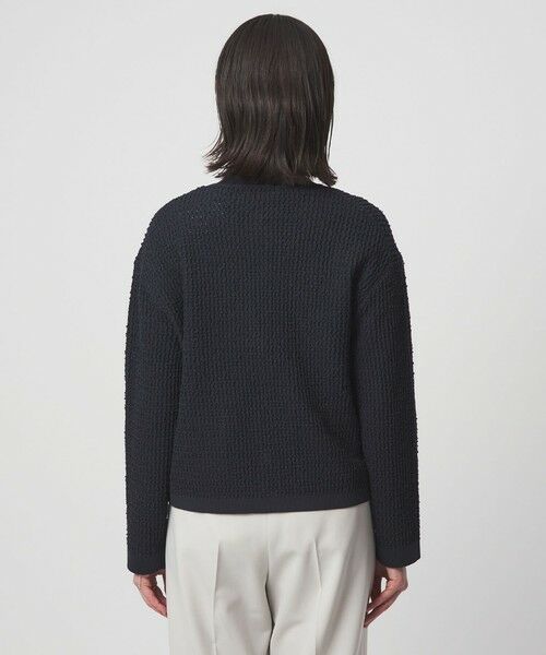 green label relaxing / グリーンレーベル リラクシング カーディガン・ボレロ | パイピング ノーカラー ニット カーディガン | 詳細16