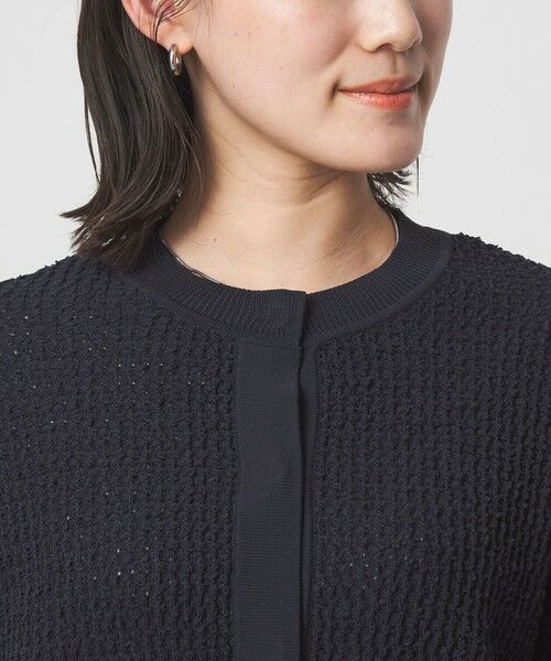 green label relaxing / グリーンレーベル リラクシング カーディガン・ボレロ | パイピング ノーカラー ニット カーディガン | 詳細17