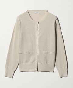 green label relaxing / グリーンレーベル リラクシング カーディガン・ボレロ | ラメ クルーネック ニット カーディガン