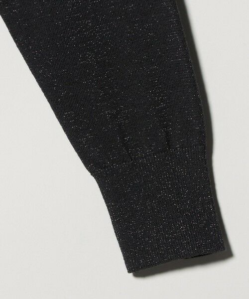 green label relaxing / グリーンレーベル リラクシング カーディガン・ボレロ | ラメ クルーネック ニット カーディガン | 詳細7