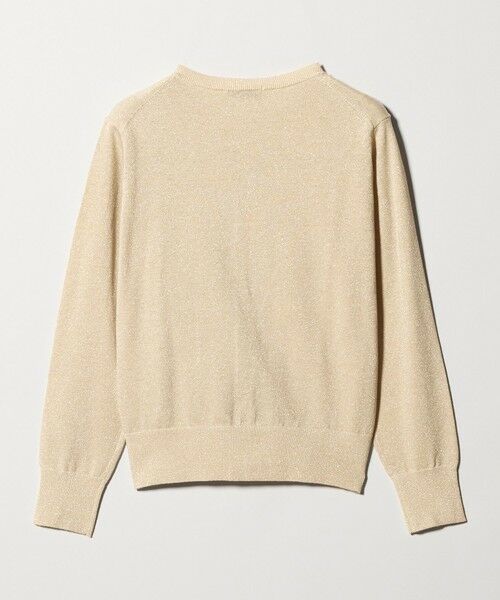 green label relaxing / グリーンレーベル リラクシング カーディガン・ボレロ | ラメ クルーネック ニット カーディガン | 詳細20