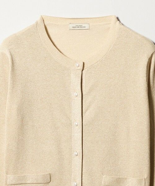 green label relaxing / グリーンレーベル リラクシング カーディガン・ボレロ | ラメ クルーネック ニット カーディガン | 詳細21