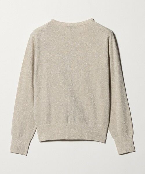 green label relaxing / グリーンレーベル リラクシング カーディガン・ボレロ | ラメ クルーネック ニット カーディガン | 詳細9