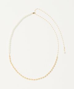 green label relaxing / グリーンレーベル リラクシング ネックレス・ペンダント・チョーカー | 2WAY ボールチェーン＆フェイクパール ネックレス