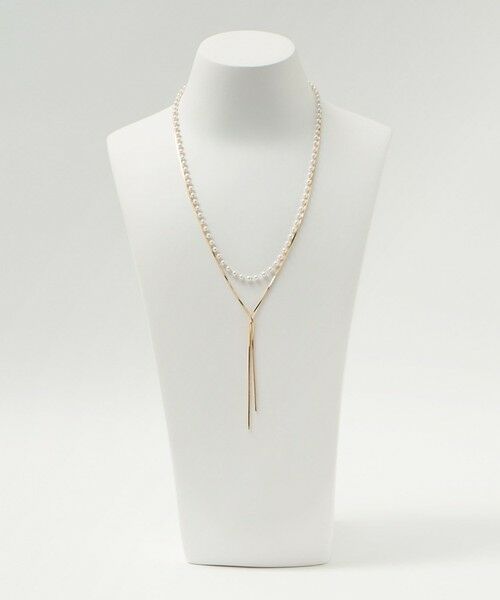 green label relaxing / グリーンレーベル リラクシング ネックレス・ペンダント・チョーカー | 3WAY スネークチェーン＆フェイクパール ネックレス | 詳細7