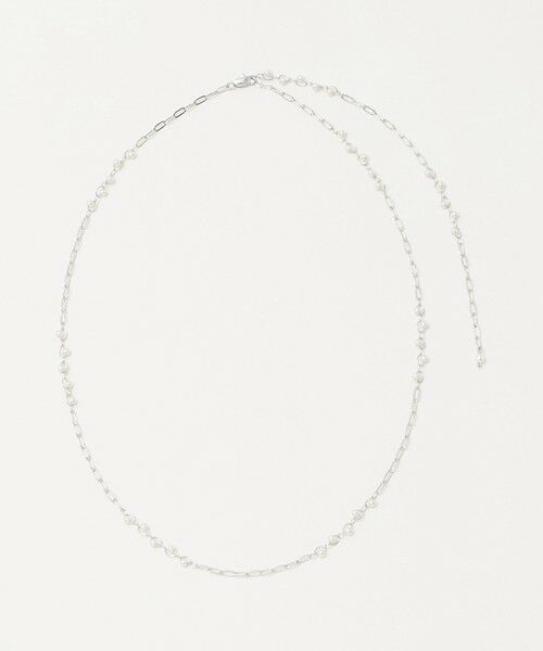 green label relaxing / グリーンレーベル リラクシング ネックレス・ペンダント・チョーカー | 2WAY チェーン フェイクパール コンビネックレス（SILVER）