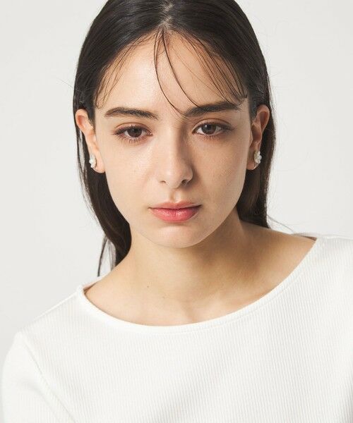 green label relaxing / グリーンレーベル リラクシング ピアス・イヤリング | シェル フラワー イヤリング | 詳細2