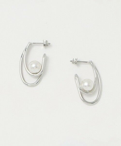 green label relaxing / グリーンレーベル リラクシング ピアス・イヤリング | ドロップフレーム ピアス（SILVER）