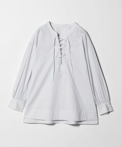green label relaxing / グリーンレーベル リラクシング シャツ・ブラウス | レースアップ ブラウス