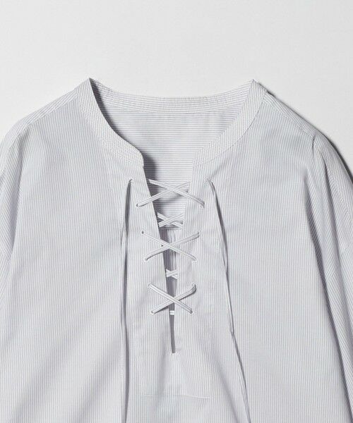 green label relaxing / グリーンレーベル リラクシング シャツ・ブラウス | レースアップ ブラウス | 詳細2