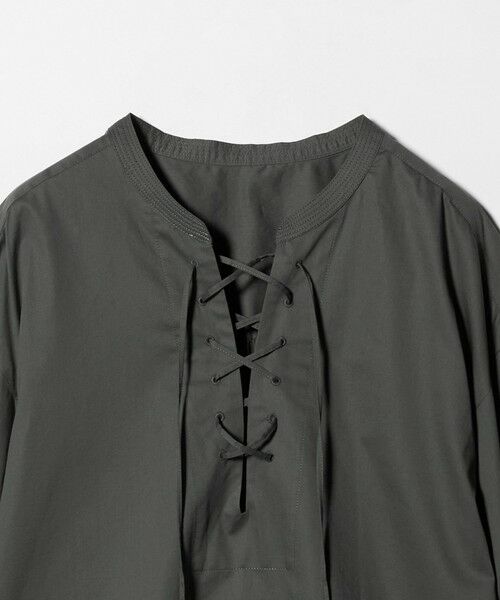green label relaxing / グリーンレーベル リラクシング シャツ・ブラウス | レースアップ ブラウス | 詳細5