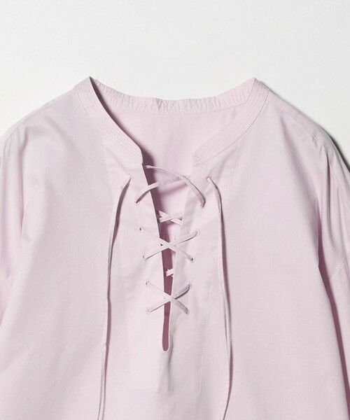 green label relaxing / グリーンレーベル リラクシング シャツ・ブラウス | レースアップ ブラウス | 詳細11