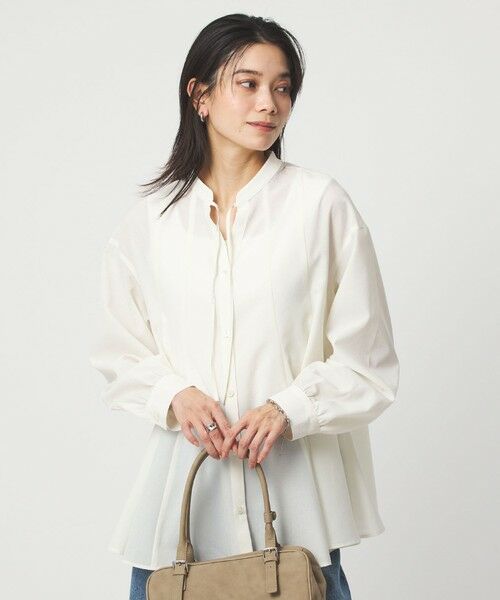 green label relaxing / グリーンレーベル リラクシング シャツ・ブラウス | ［size SHORTあり］ミルフィーユ フレア ブラウス | 詳細2