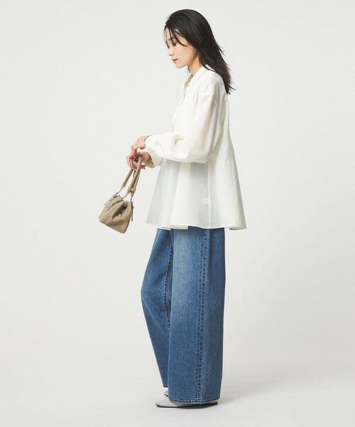 green label relaxing / グリーンレーベル リラクシング シャツ・ブラウス | ［size SHORTあり］ミルフィーユ フレア ブラウス | 詳細4