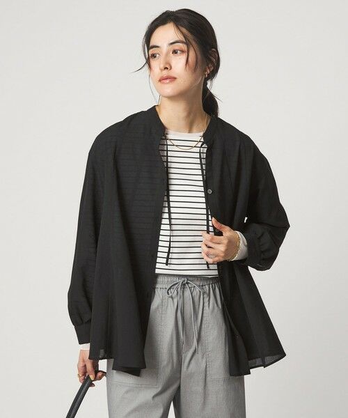 green label relaxing / グリーンレーベル リラクシング シャツ・ブラウス | ［size SHORTあり］ミルフィーユ フレア ブラウス | 詳細7