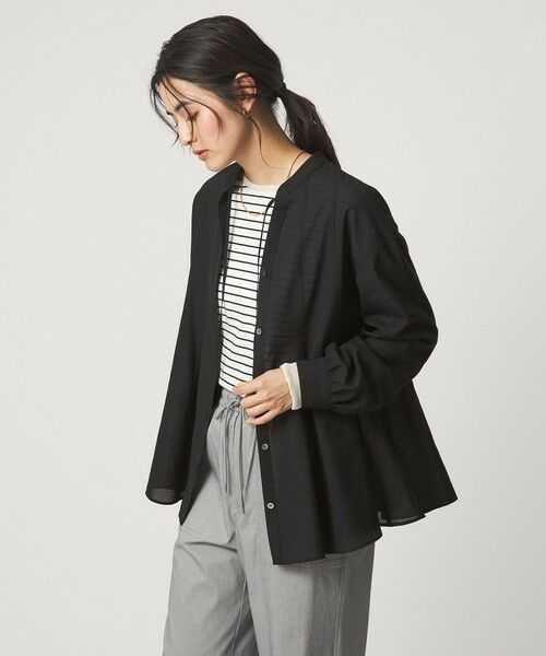 green label relaxing / グリーンレーベル リラクシング シャツ・ブラウス | ［size SHORTあり］ミルフィーユ フレア ブラウス | 詳細8