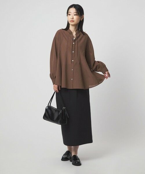 green label relaxing / グリーンレーベル リラクシング シャツ・ブラウス | ［size SHORTあり］ミルフィーユ フレア ブラウス | 詳細14