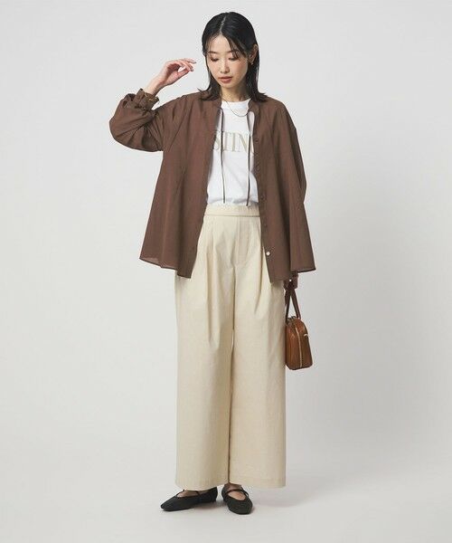 green label relaxing / グリーンレーベル リラクシング シャツ・ブラウス | ［size SHORTあり］ミルフィーユ フレア ブラウス | 詳細19