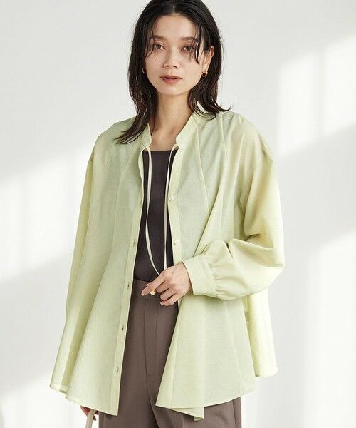 green label relaxing / グリーンレーベル リラクシング シャツ・ブラウス | ［size SHORTあり］ミルフィーユ フレア ブラウス | 詳細20