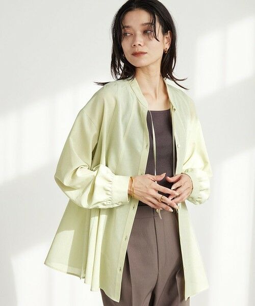 green label relaxing / グリーンレーベル リラクシング シャツ・ブラウス | ［size SHORTあり］ミルフィーユ フレア ブラウス | 詳細21