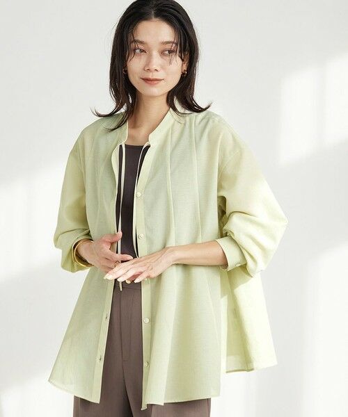 green label relaxing / グリーンレーベル リラクシング シャツ・ブラウス | ［size SHORTあり］ミルフィーユ フレア ブラウス | 詳細22