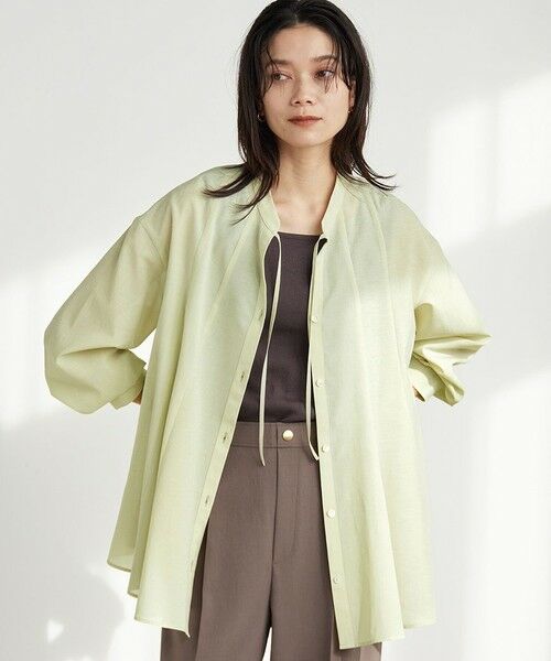 green label relaxing / グリーンレーベル リラクシング シャツ・ブラウス | ［size SHORTあり］ミルフィーユ フレア ブラウス | 詳細23