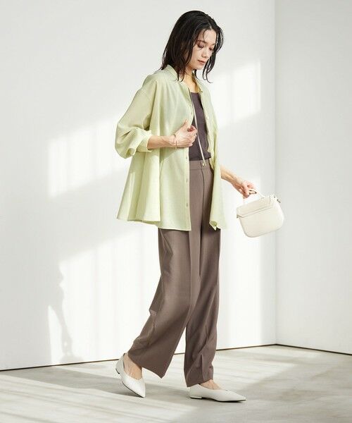 green label relaxing / グリーンレーベル リラクシング シャツ・ブラウス | ［size SHORTあり］ミルフィーユ フレア ブラウス | 詳細25