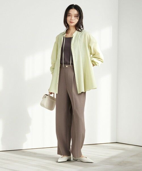 green label relaxing / グリーンレーベル リラクシング シャツ・ブラウス | ［size SHORTあり］ミルフィーユ フレア ブラウス | 詳細26