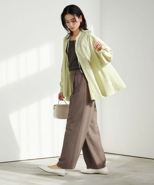 green label relaxing / グリーンレーベル リラクシング シャツ・ブラウス | ［size SHORTあり］ミルフィーユ フレア ブラウス | 詳細27