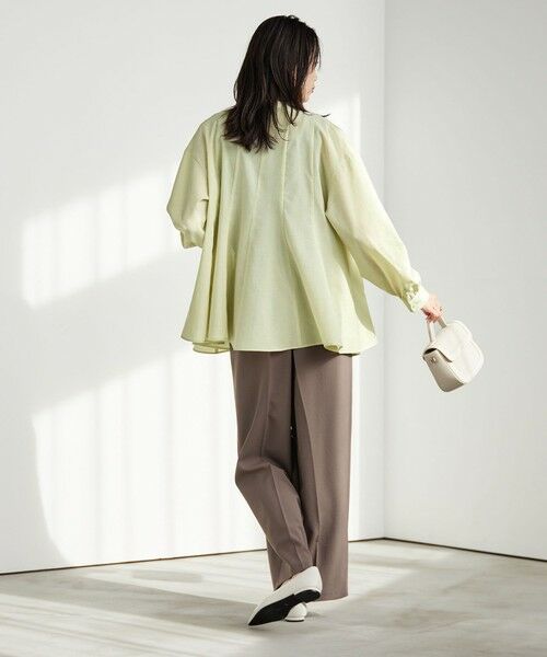 green label relaxing / グリーンレーベル リラクシング シャツ・ブラウス | ［size SHORTあり］ミルフィーユ フレア ブラウス | 詳細28