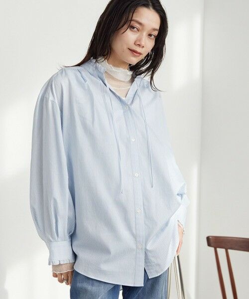 green label relaxing / グリーンレーベル リラクシング シャツ・ブラウス | ［size SHORTあり］フリルネック ブラウス | 詳細12