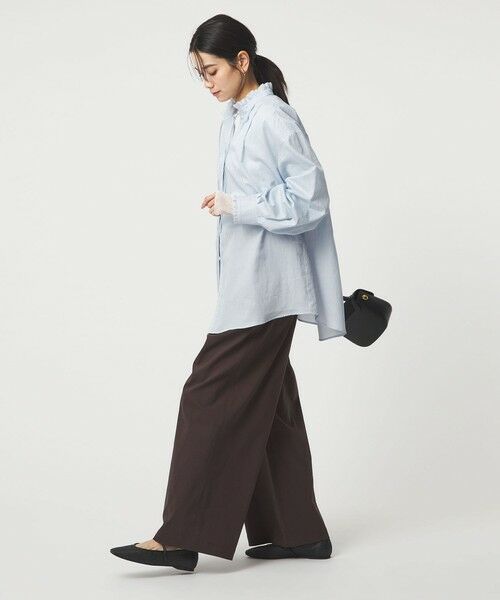 green label relaxing / グリーンレーベル リラクシング シャツ・ブラウス | ［size SHORTあり］フリルネック ブラウス | 詳細22