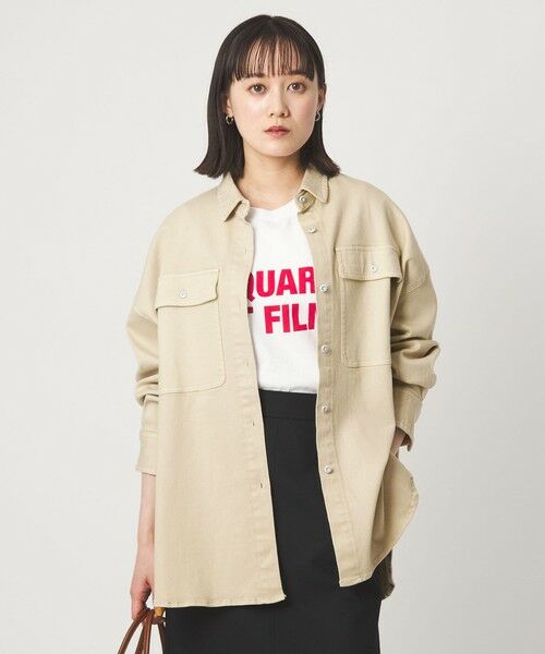 green label relaxing / グリーンレーベル リラクシング シャツ・ブラウス | 【別注】＜Healthy DENIM＞Almond ミドル デニム シャツ | 詳細1
