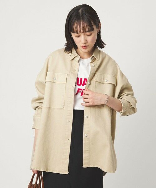 green label relaxing / グリーンレーベル リラクシング シャツ・ブラウス | 【別注】＜Healthy DENIM＞Almond ミドル デニム シャツ | 詳細2