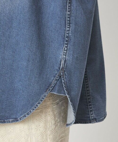 green label relaxing / グリーンレーベル リラクシング シャツ・ブラウス | 【別注】＜Healthy DENIM＞Almond ミドル デニム シャツ | 詳細15