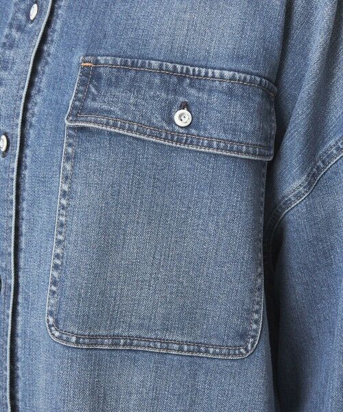 green label relaxing / グリーンレーベル リラクシング シャツ・ブラウス | 【別注】＜Healthy DENIM＞Almond ミドル デニム シャツ | 詳細16