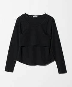 green label relaxing / グリーンレーベル リラクシング カットソー | ロングスリーブプルオーバー × タンクトップ セット