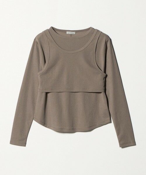 green label relaxing / グリーンレーベル リラクシング カットソー | ロングスリーブプルオーバー × タンクトップ セット（MOCA）