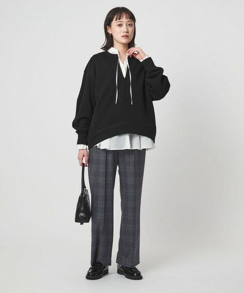 green label relaxing / グリーンレーベル リラクシング カットソー | 【WEB限定】＜at ease＞ダブルフェイス 裏起毛 プルオーバー カットソー | 詳細4