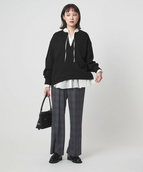 green label relaxing / グリーンレーベル リラクシング カットソー | 【WEB限定】＜at ease＞ダブルフェイス 裏起毛 プルオーバー カットソー | 詳細3