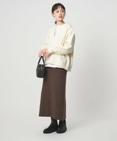 green label relaxing / グリーンレーベル リラクシング カットソー | 【WEB限定】＜at ease＞ダブルフェイス 裏起毛 プルオーバー カットソー | 詳細10